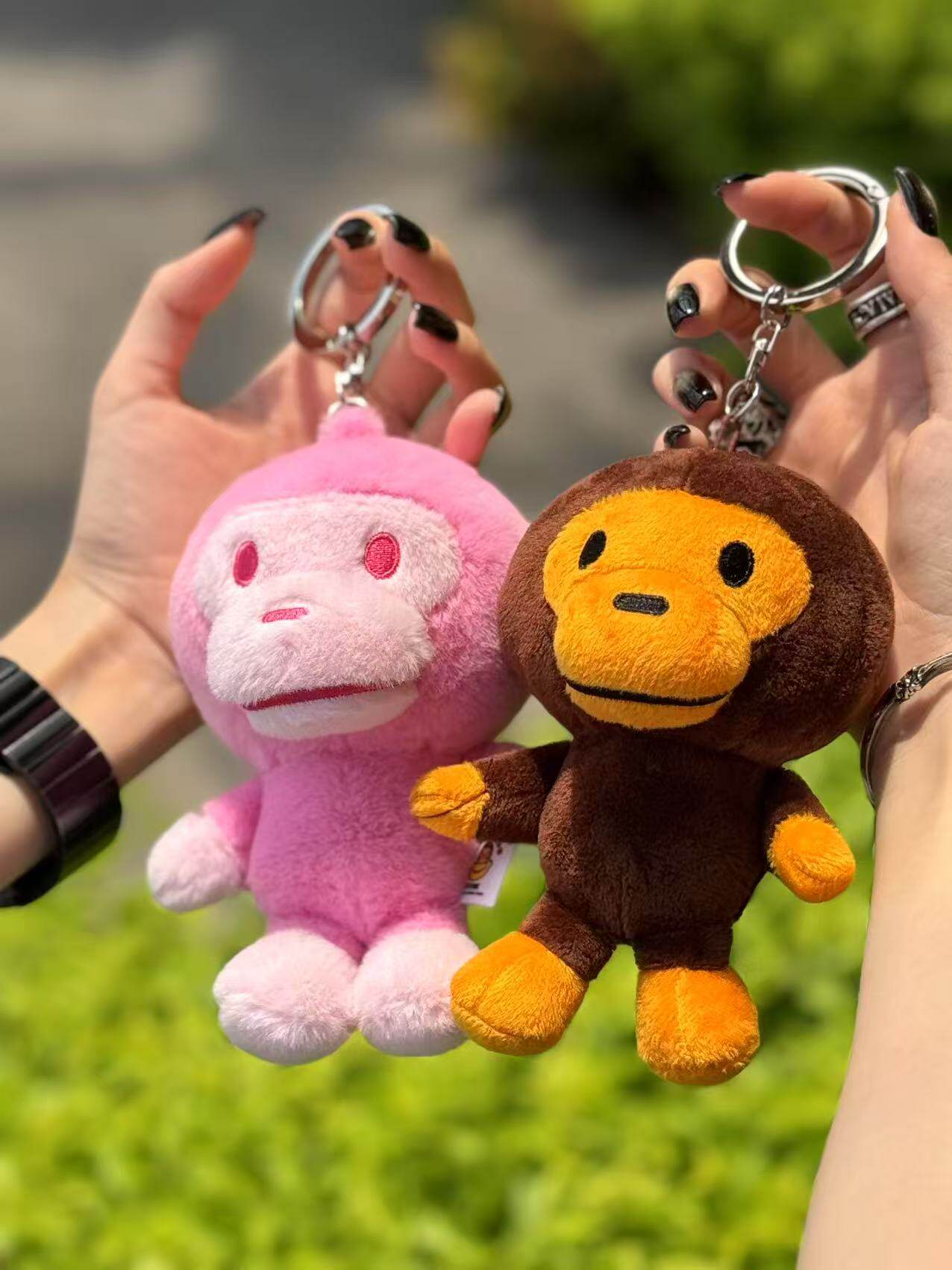 A must-have for 25 years! bape baby milo plush monkey keychain, a