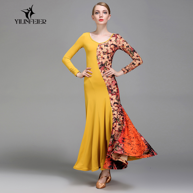 Elin Feier Lily Modern Dance Dress 1729 National Standard Dance Ballroom Dance Ballroom Dance Race Dress Women's Big Dress