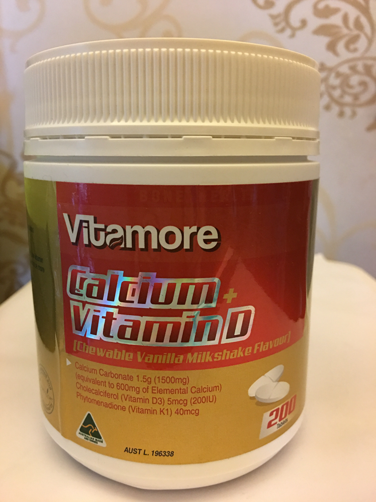 Vitamore calcium tablets vitamin D200 grains Australian adult teenagers pregnant women calcium supplement for middle-aged and elderly