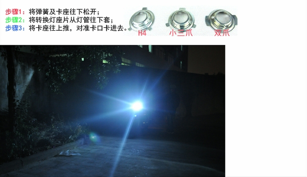 Stone Bar Xe máy Xenon Light Xenon Light Đèn pha Xe máy Gần và Đôi bóng đèn H6 Đèn góc đèn pha led xe máy 35w	