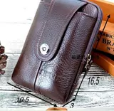 Поясная сумка, универсальный ремень, кожаный мобильный телефон, из натуральной кожи