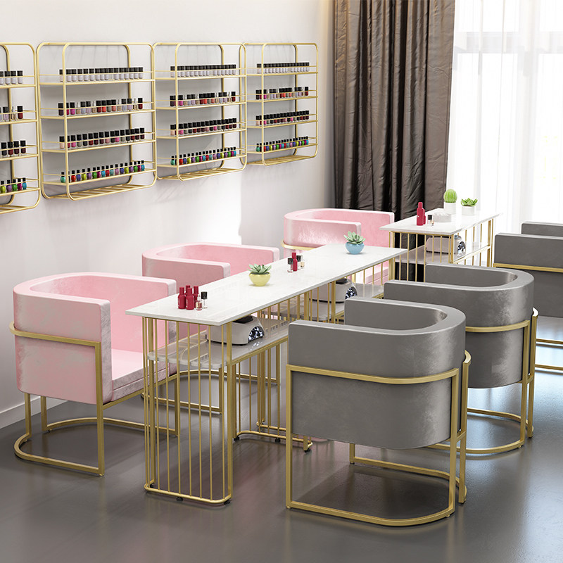 Nordic Italian Style Light Luxury sofa Double trio Place net red Milk Tea Shop Beauty Salon Clothing Shop small sofas