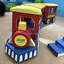 Train crawling group early childhood education center childrens wooden soft amusement facilities climbing amusement equipment McCurry