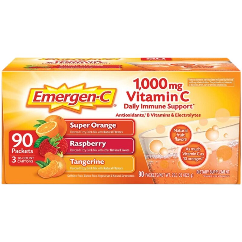 EMC Yi Man Xi Vitamin C Effervescent Powder VC Punch High Concentration Adult Vitamin C Powder Vitamin C Yuan Qi Powder