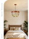 Medieval Style Creative Colorful Crystal Fabric Chandelier Bedroom Dining Room Lamp Nanyang Style Retro Bohemian Chandelier