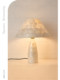 French-Style Vintage Creative Shell-Shaped Solid Wood Table Lamp for Bedroom, Study, and Living Room, Cream-Style Ambiance Table Lamp