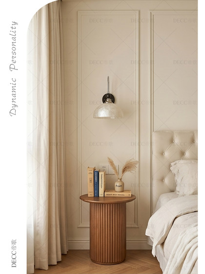 French-Style Creative Shell Wall Lamp for Bedroom Bedside, Atmospheric Wall Lamp, Light Luxury and Elegant Cream-Style Living Room Entrance Lighting