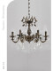 French-Style Vintage All-Copper Crystal Chandelier for Living Room and Bedroom, High-End American Retro Creative Lighting Fixtures