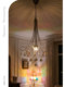 French-Style Vintage Colored Crystal Chandelier, High-End Sand Nickel Color Dining Room Chandelier, Mid-Century Style Bedroom Chandelier, Decorative Lighting Fixtures