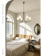 Light French-Style Creative Silk Bud Chandelier, High-End Sand Nickel Color Chandelier, Light Luxury Decorative Lighting for Living Room, Bedroom, and Dining Room