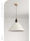 French-Style Vintage All-Copper Creative Shell Dining Room Pendant Light, Rubber Wood Bedroom Pendant Light, Cream-Style Walnut Wood Color Lighting Fixtures