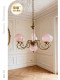 Dige French-Style Vintage Iron Art Glass Living Room Lamp Main Light American-Style Mid-Century Dining Room Chandelier Bedroom Room Lighting Fixtures