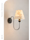 French-Style Creative Shell Wall Lamp for Bedroom Bedside, Atmospheric Wall Lamp, Light Luxury and Elegant Cream-Style Living Room Entrance Lighting