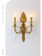 Creative All-Copper Carved Wall Lamp European-Style Living Room Study Bedroom Corridor French Retro Villa Luxurious and Elegant Lighting Fixtures