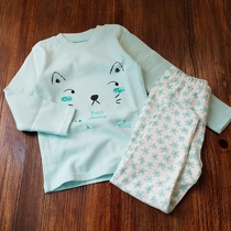 Winter Autumn Winter Special Price Clear Cabin Deer Suede Warm Underwear Suit Boy Girl Thickening Children Middle Collar Autumn Pants