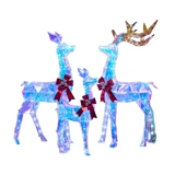 Рождественские лося окна на открытом воздухе украшения оленя оленя Sika Deer Scene Scene Scene Scene Scening Decoration