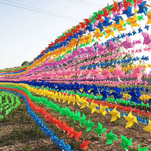 Дорожная крутящаяся разноцветная пластиковая игрушка «Ветерок» для детского сада, делается под заказ