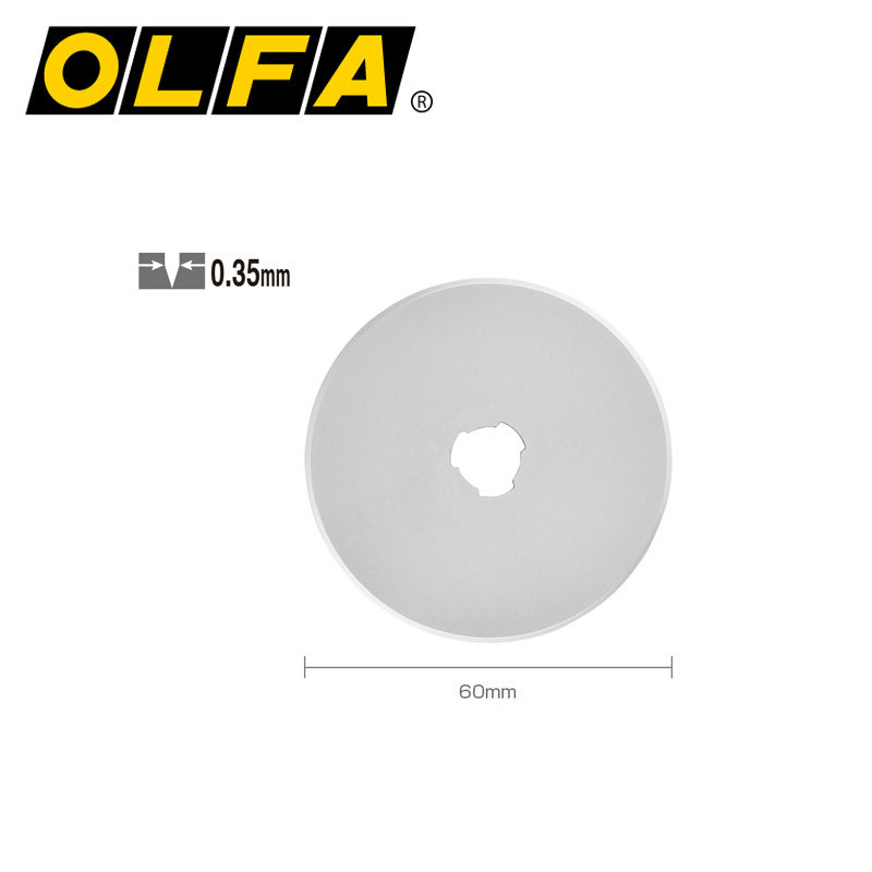 JAPAN ORIGINAL Imported OLFA Love Lihua RB60-5 Roll Blade 60mm Round Blade Industrial Cut Carbon Steel Blade Slitting Film Blade Leather Cloth Art Hob Blade-Taobao