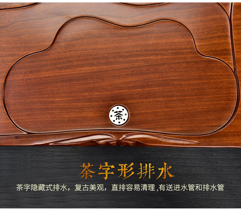 The beginning day, automatic tea set home four unity glass kettle hua limu purple sand tea tray was kung fu