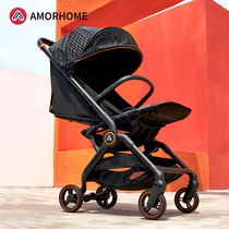 Amorhome Baby Cart High Landscape can be lying baby umbrella car one-click folding light doll portable