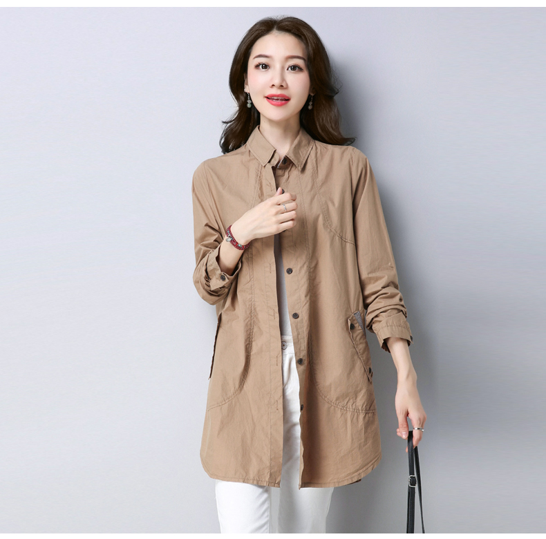 Trench pour femme EUNMSI    en Coton en Coton - Ref 3226461 Image 21