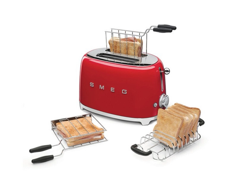 Smagger SMEG Breakfast Gods Toaster Toaster Toaster Toast Machine Accessories Heater Bread Clips Italy