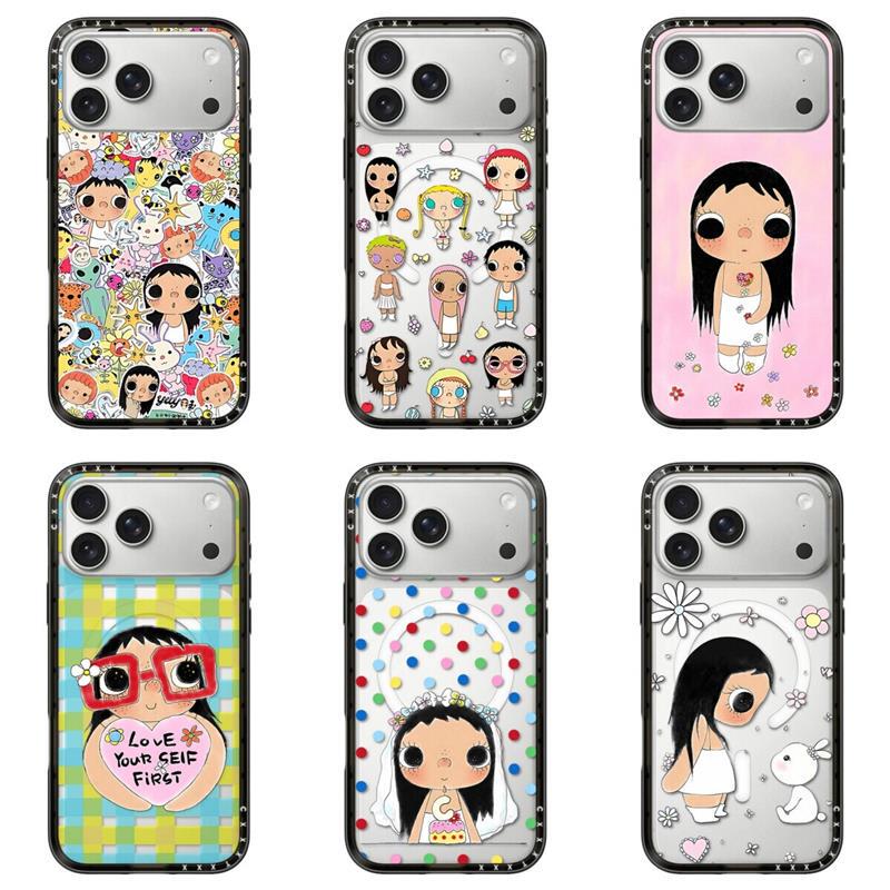 Celebrity-Inspired Small Jade Yuy Jade Diopside Family Head Apple 17Promax Suitable for Iphone16Promax Phone Case New Case 15Pro Cute 14Pro Cartoon 13 Hard Case