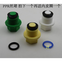 PPR wire plug ppr inner wire elbow plug pe internal teeth direct plug cap ppr with skin ring thickening tube plug