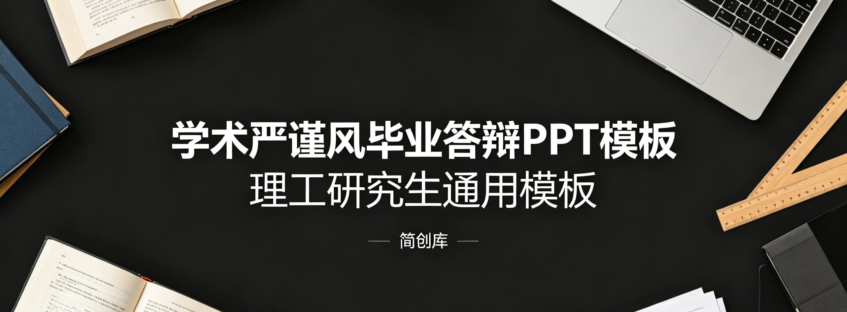 D2127学术严谨风毕业答辩PPT模板 理工研究生通用模板-简创库网