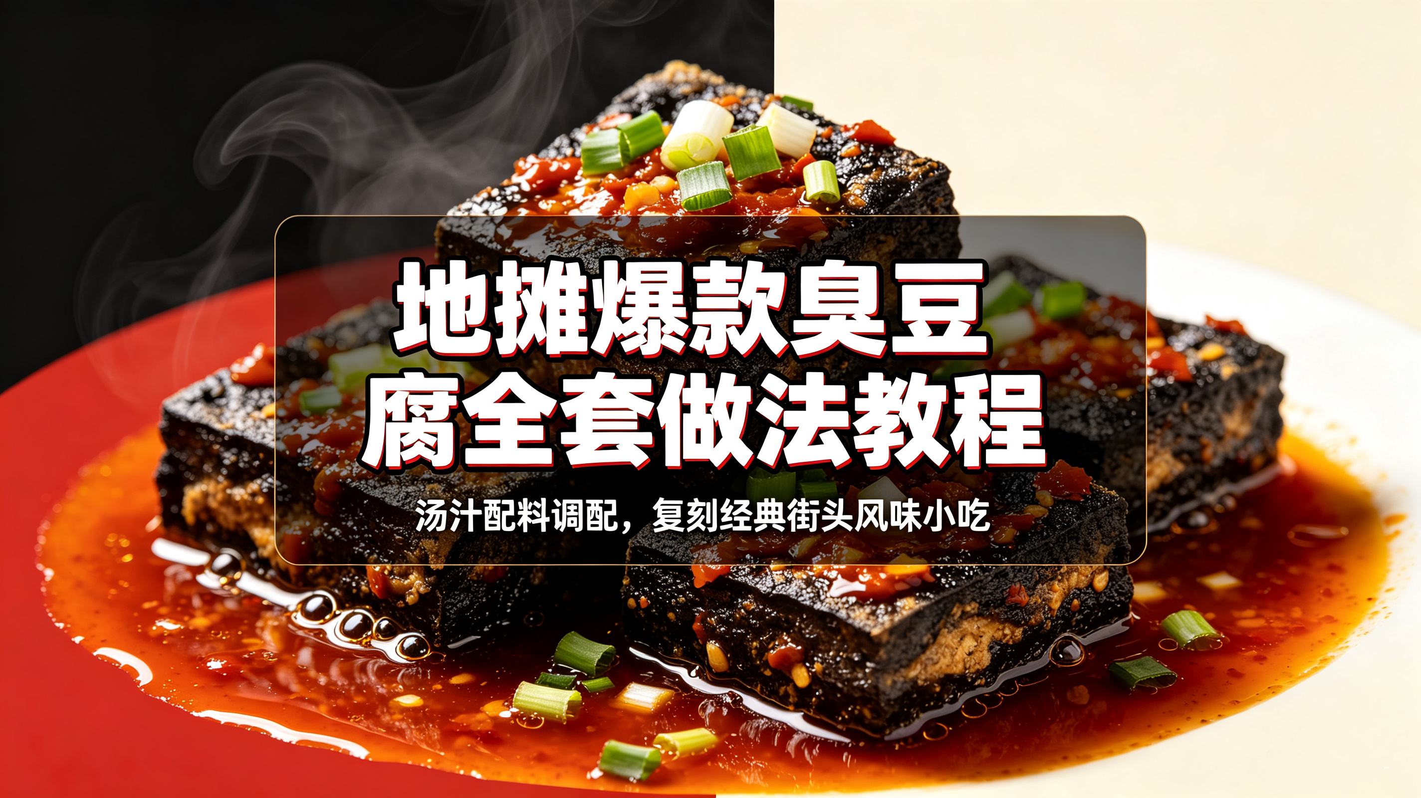 L15231地摊爆款臭豆腐全套做法教程,汤汁配料调配,复刻经典街头风味小吃-简创库网