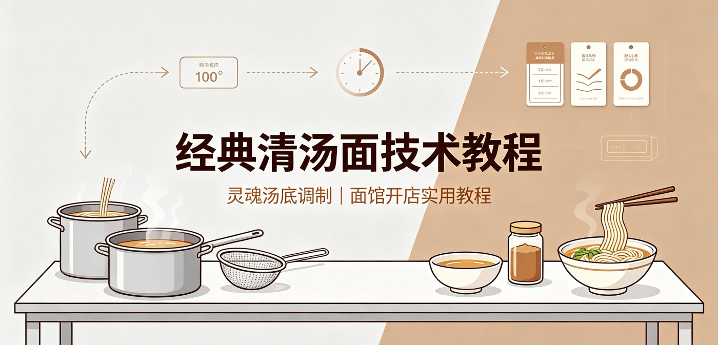 L47291经典清汤面技术教程|灵魂汤底调制 面馆开店实用教程-简创库网