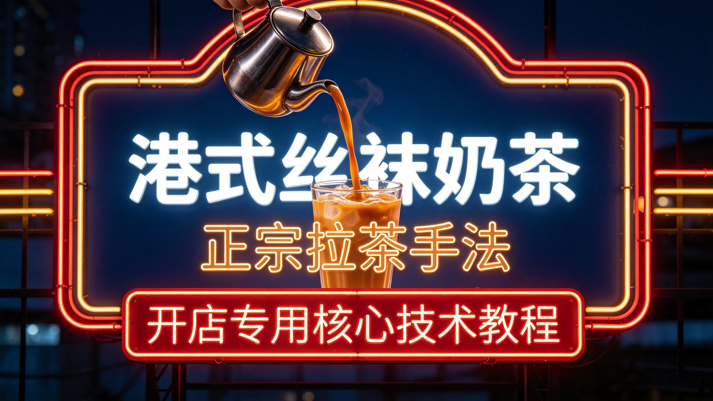 L85956港式丝袜奶茶|正宗拉茶手法 开店专用核心技术教程-简创库网