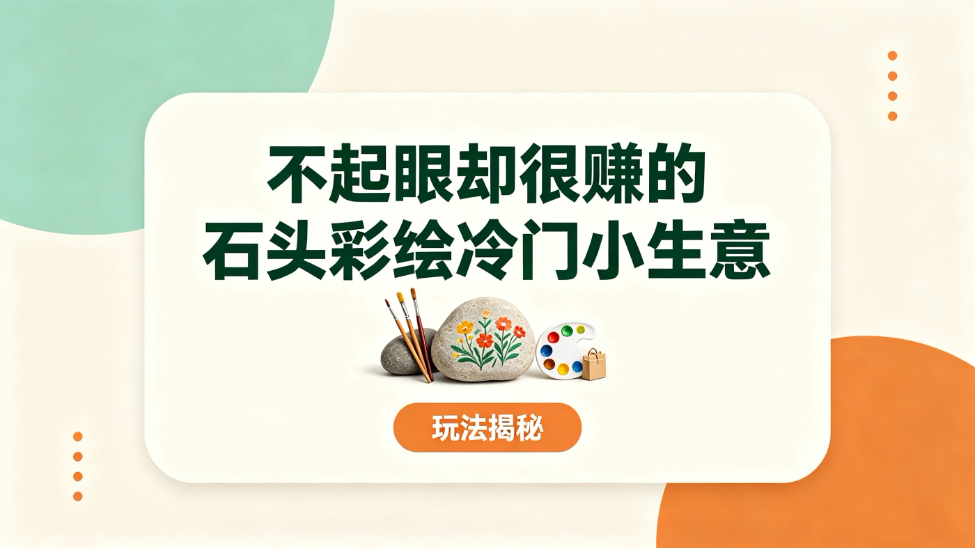 M6581479不起眼却很赚的石头彩绘冷门小生意(玩法揭秘)-简创库网