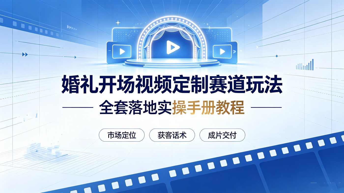 图片[1]-M658142婚礼开场视频定制赛道玩法-全套落地实操手册教程-简创库网