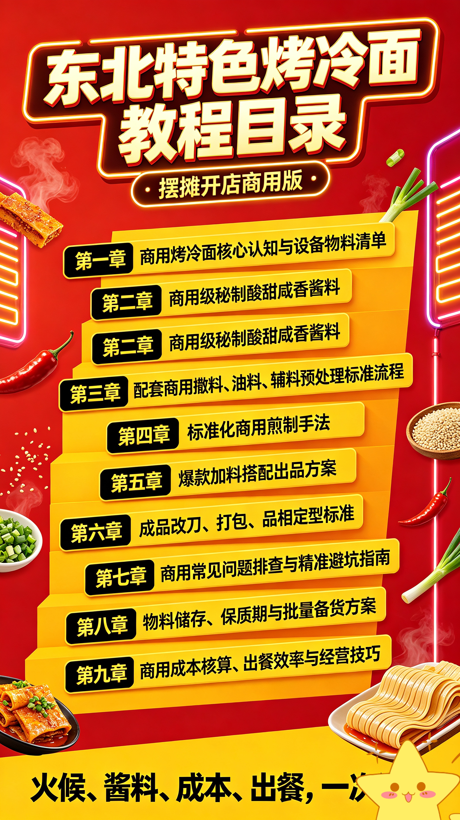 图片[2]-L67893东北特色烤冷面教程，酱料调配 + 煎制手法，酸甜咸香口味超正宗-简创库网