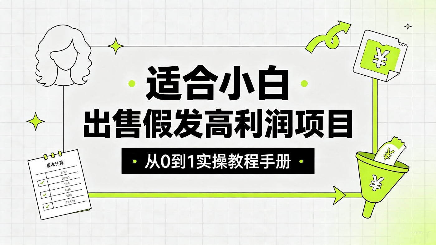 图片[1]-M658115销售假发-隐藏在身边的高润赛道实操教程手册【适合小白】-简创库网