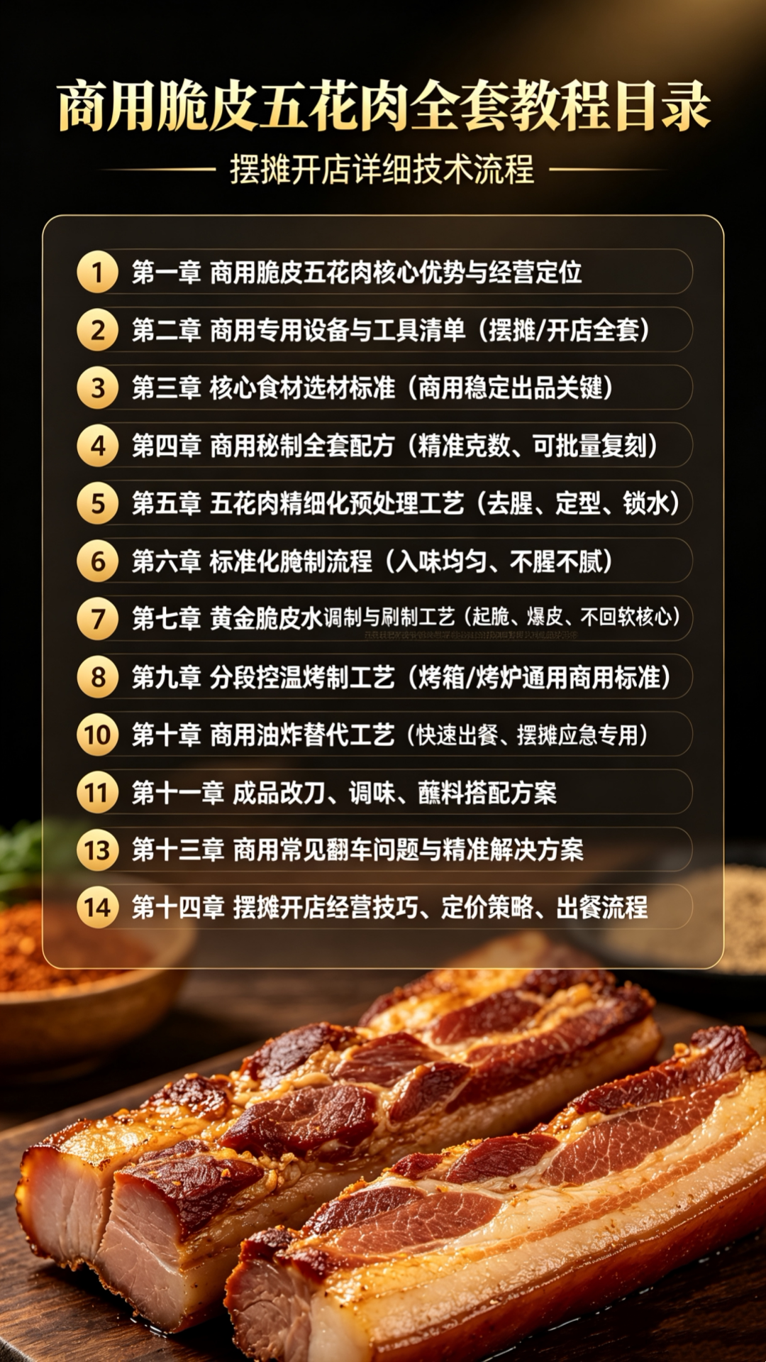 图片[2]-L72651正宗商用脆皮五花肉全套技术配方教程 摆摊开店专用详细教程-简创库网
