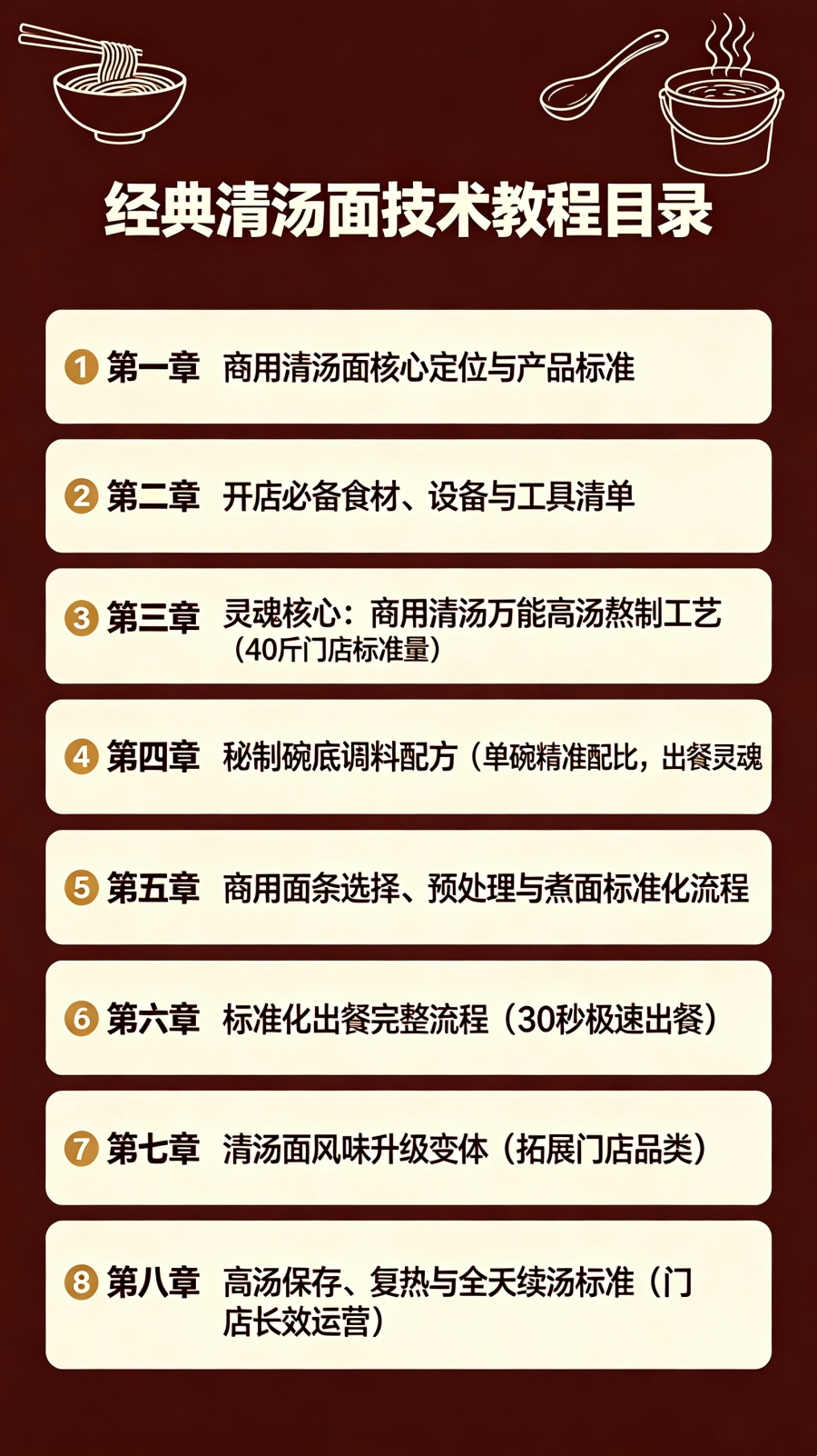 图片[2]-L47291经典清汤面技术教程｜灵魂汤底调制 面馆开店实用教程-简创库网