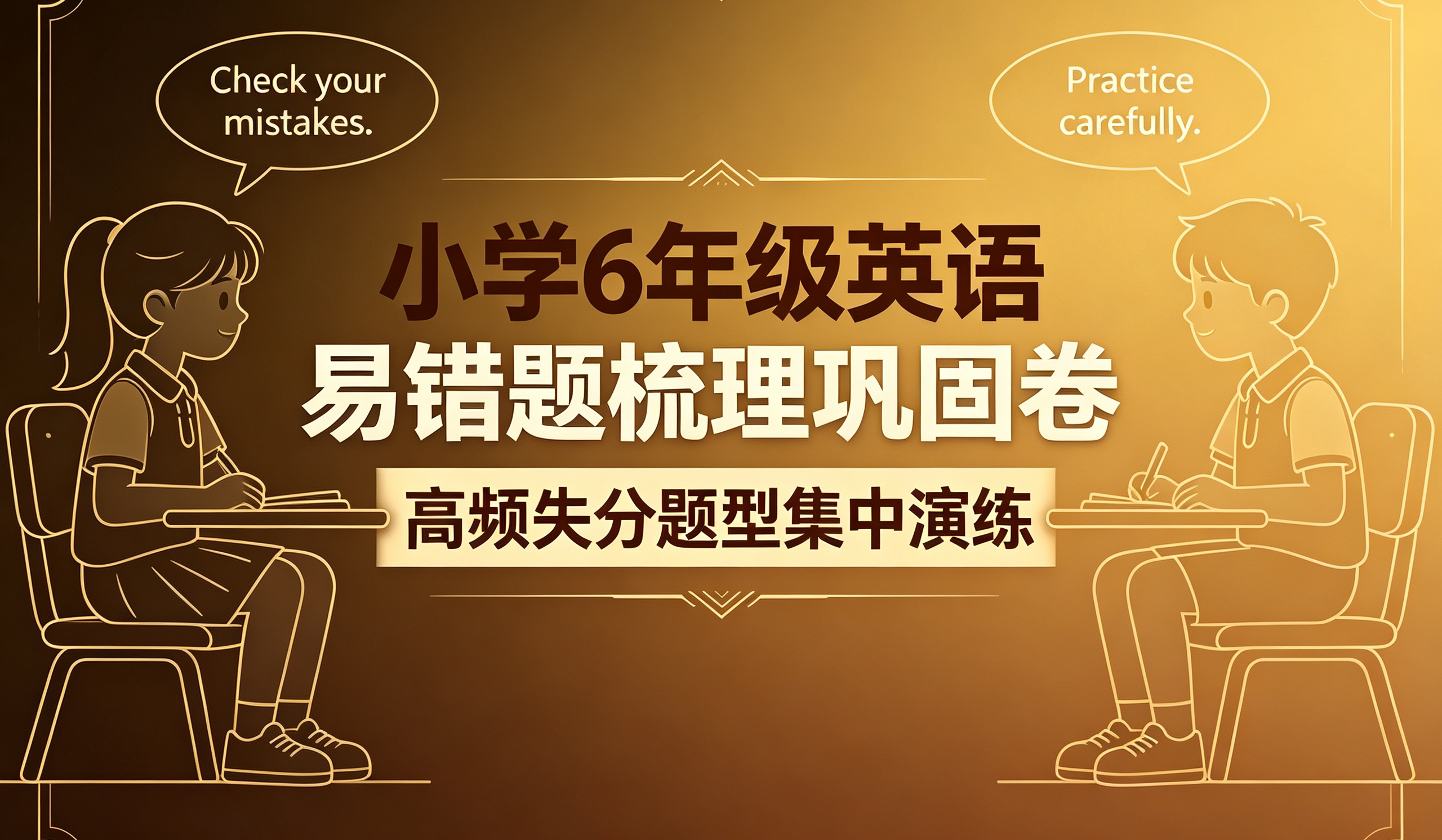 K85939小学6年级英语易错题梳理巩固卷（高频失分题型集中演练）-简创库网