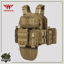 wargame tactical vest molle quick release cpc vest chest hanging accessories waist bag side set yakoda