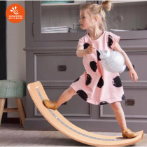 Infanton Clever Board Seesaw Seesaw Children Qu Plate Balance Plate Indoor Bending Board Baby Sensation Training