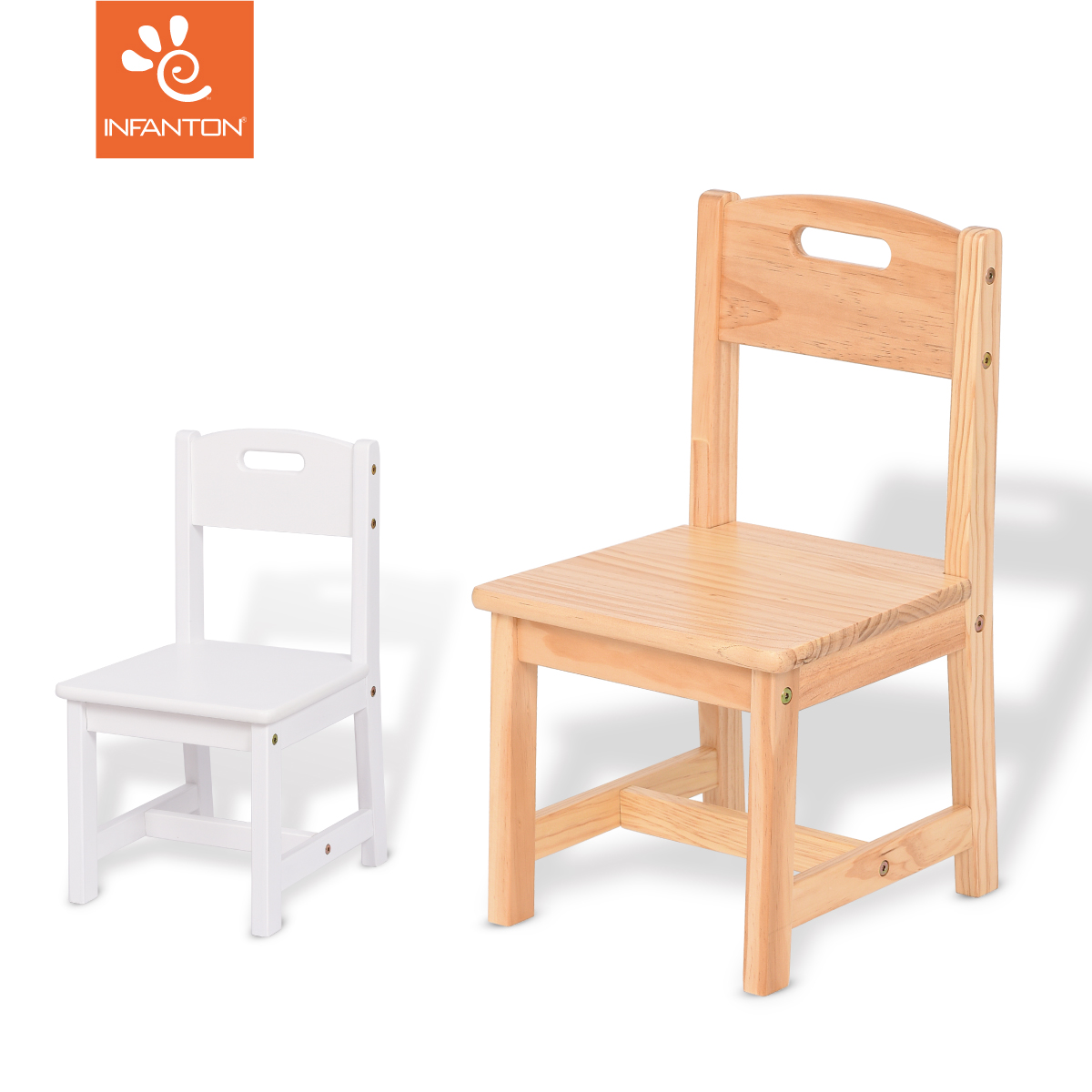 Infanton solid wood children's chair Kindergarten complete set of baby game painting dinner learning chair