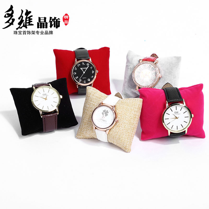 Suede Bracelet bracelet Watch Shelf Hand Refiner accessories Small Pillow Jewels Jewellery Display Props