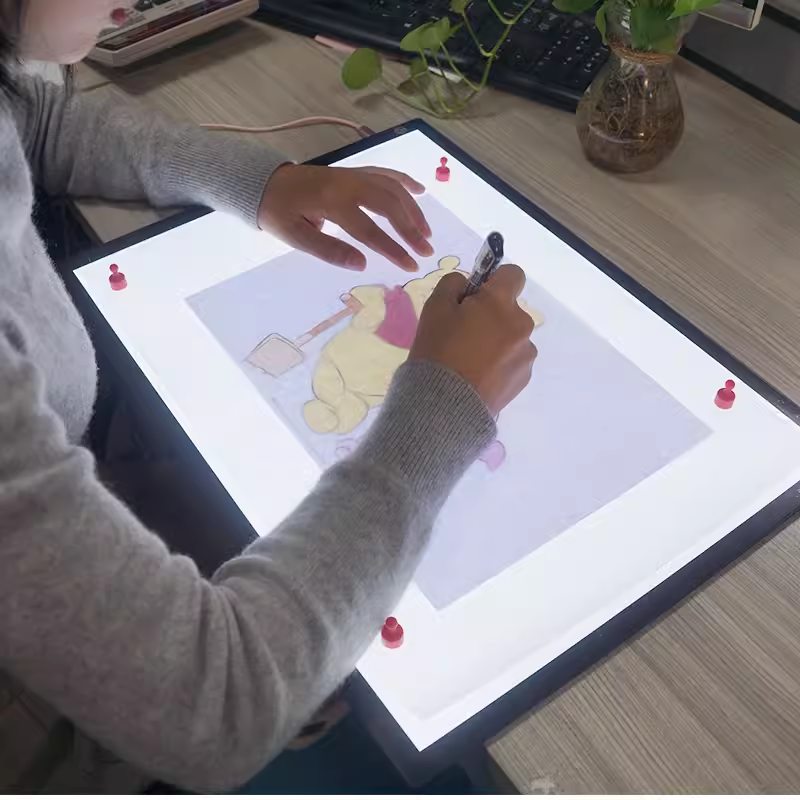 A5A4A3A2 コピーテーブル、純白発光、半透明ボード。伝統的な中国絵画、手書き新聞、スケッチ、デッサンなどのコピーに最適です。