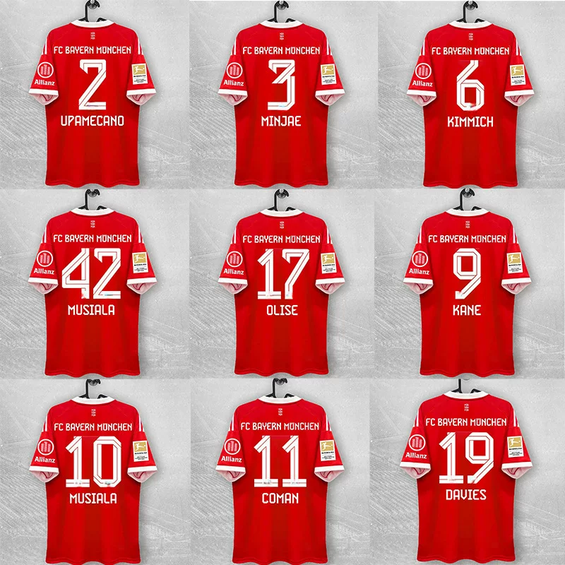 2526Bayern Munich Home Away Muller Kane Kimmich Musiala Fan Edition