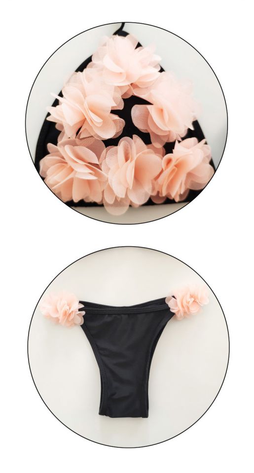 Đặc biệt cung cấp một tập hợp gợi cảm mới bikini mỏng điều chỉnh thời trang áo tắm hoa ba điểm nữ 1047 - Bikinis áo tắm kín đáo