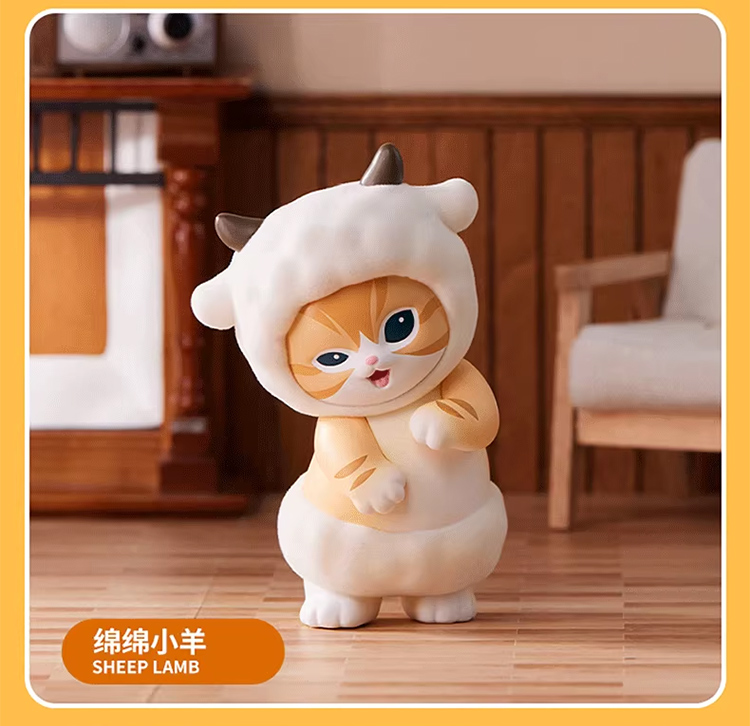 miniso　mofusand FLUFFYPARTYフィギュア確認用 MINISO Mofusand Fluffy Party Series Cat Confirmed Blind Box