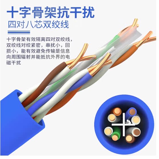 山泽六类网线CAT6类千兆非屏蔽线家装网络监控箱线305米 XS-T6305-阿里巴巴