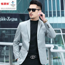 Hengyuan Xiang Group Spring Suit Thin Spring summer sun protection Single West Han version Leisure convenience Western men Business Little Western clothes