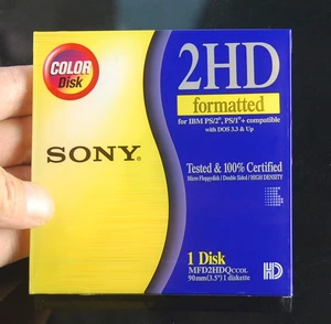 1 цена, оригинальная 3,5-дюймовая дискета SONY, 1,44 м, универсальный диск Sony MF2HD, компьютерный диск